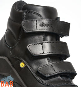 Abeba Food Trax 5010859 hohe Sicherheitsschuhe S3 SRC mit Klett, schwarz