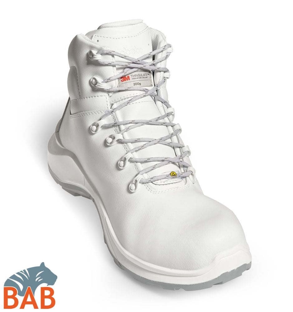 Abeba Food Trax 5012865  hohe Sicherheitsschuhe S3 SRC ESD, mit Kälteschutz,  weiss