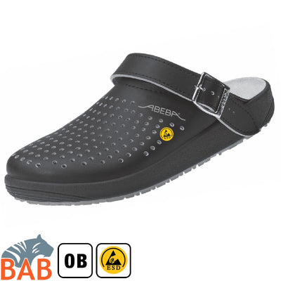 Abeba Rubber 5310 ESD Clog schwarz , perforiert
