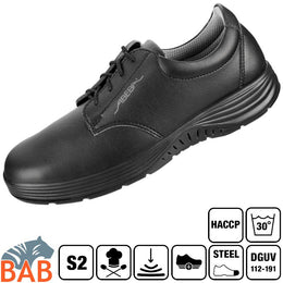 Abeba x-light 711027 Sicherheitsschuhe Microfaser HACCP schwarz S2