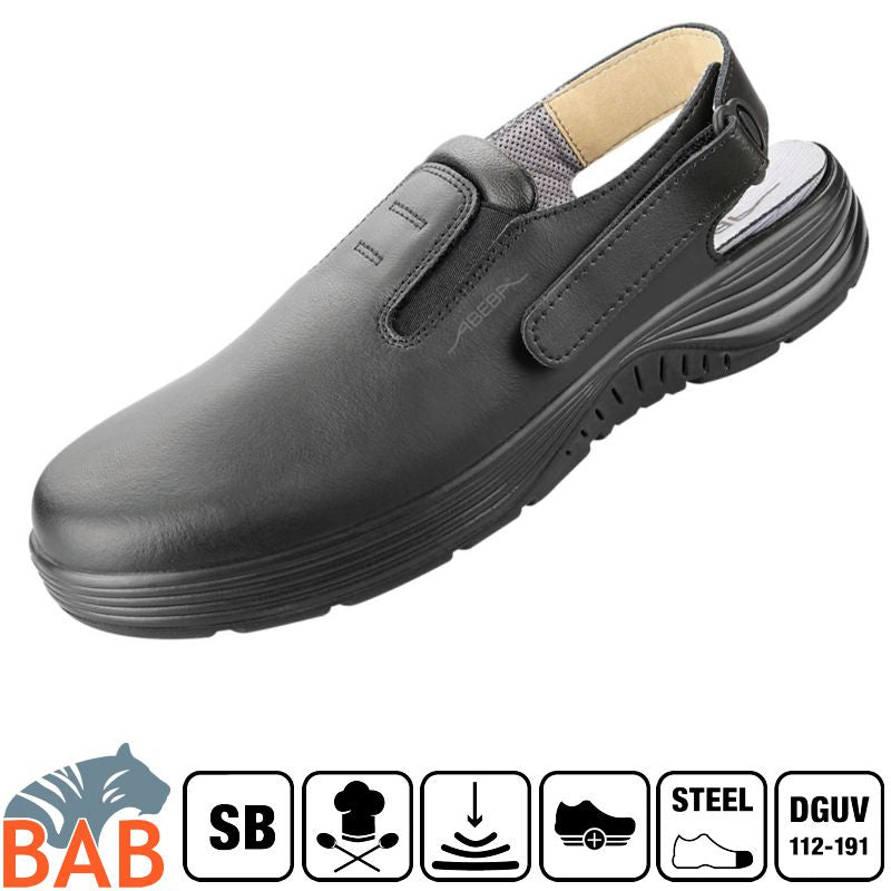 AB-SOPO-1035 Sicherheitsclog  schwarz Gr.37