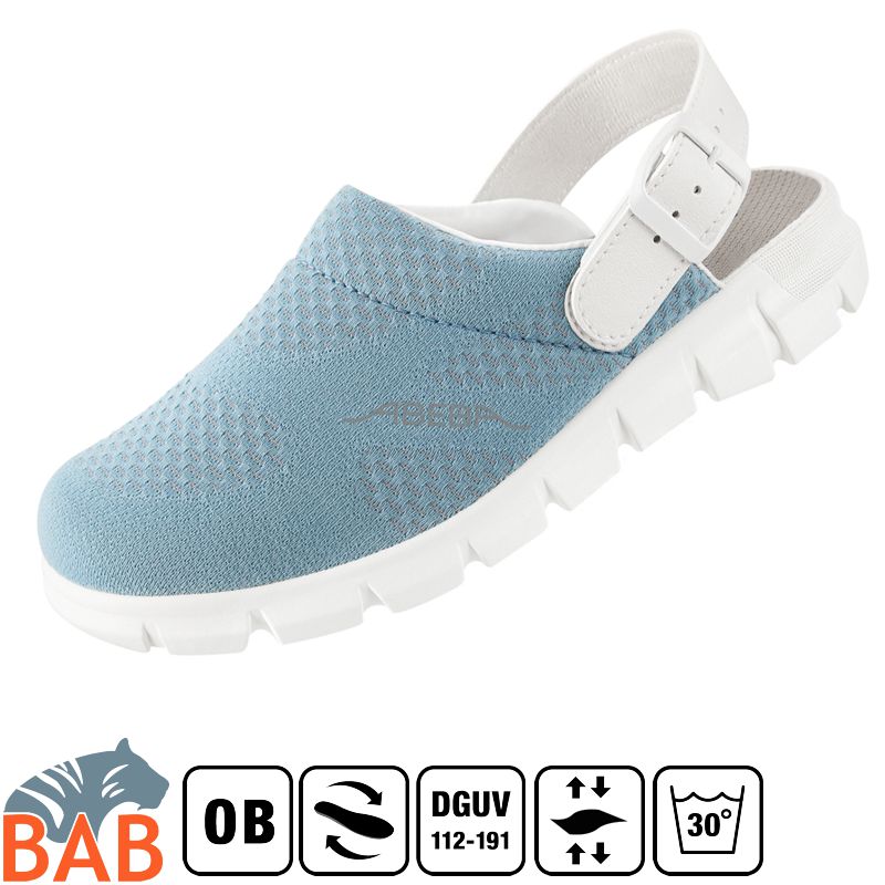 Abeba Dynamic 7326 Berufs-Clog hellblau