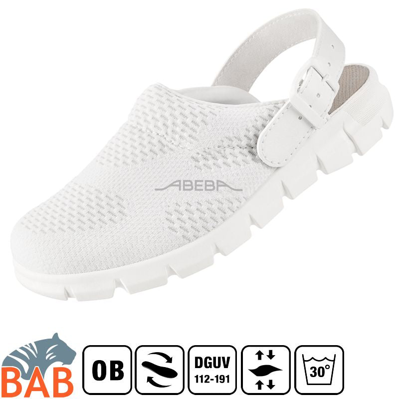 Abeba Dynamic 7329 Berufs-Clog weiss