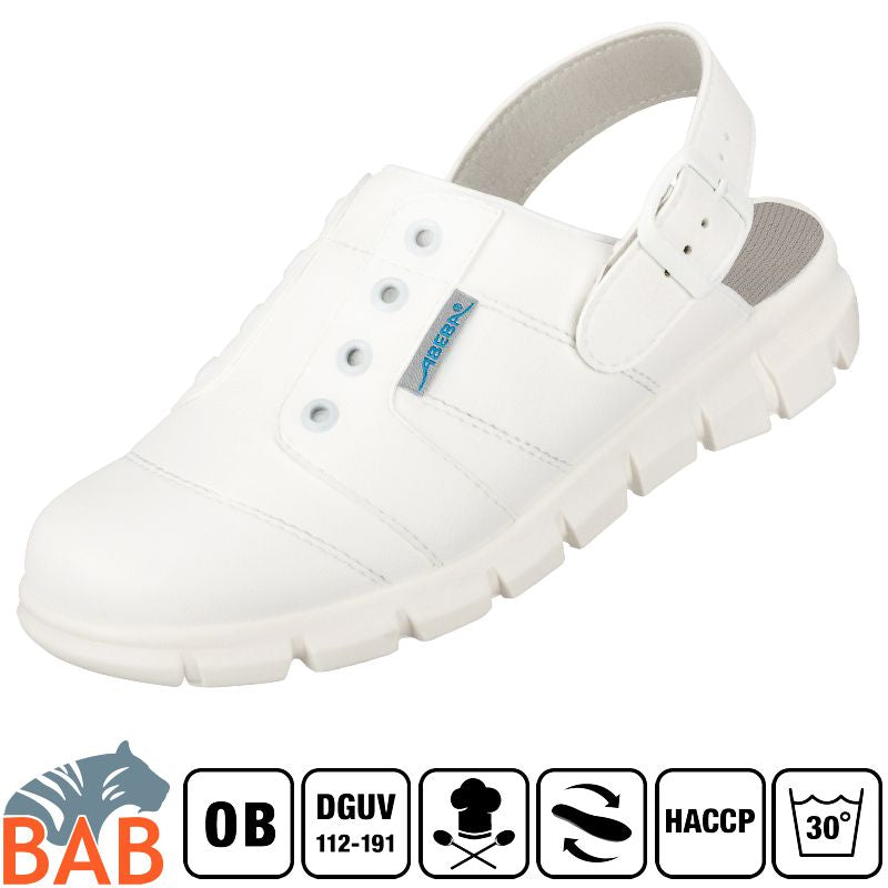 Abeba SOPO Dynamic 7360 Berufschuhe Clog  HACCP weiss waschbar Gr.36, 46