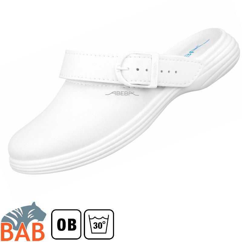 Abeba 7521 Berufsschuhe Clog Damen waschbar weiss