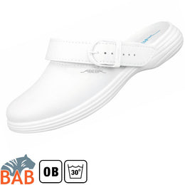Abeba 7521 Berufsschuhe Clog Damen waschbar weiss