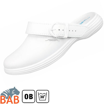 Abeba 7521 Berufsschuhe Clog Damen waschbar weiss