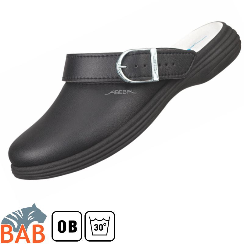 Abeba SOPO 7531 Berufsschuhe Clog Damen waschbar schwarz Gr. 36 38 39