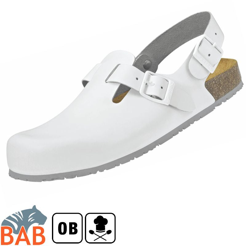 Abeba SOPO Nature 8040 Berufsschuhe Clog weiß  Gr. 46