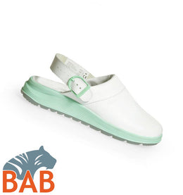 Abeba ACTIVE 85081 Damen- Pantolette  weiss -mint