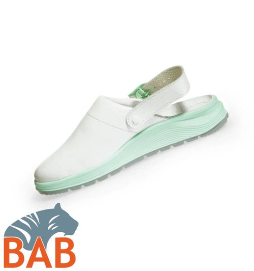 Abeba ACTIVE 85081 Damen- Pantolette  weiss -mint - Ansicht 2