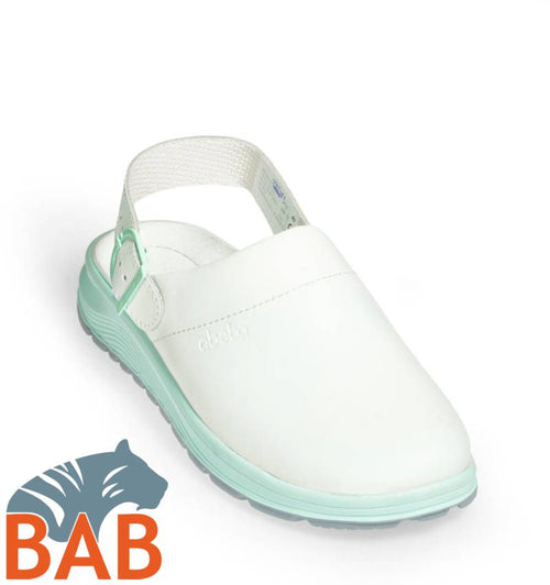 Abeba ACTIVE 85081 Damen- Pantolette  weiss -mint