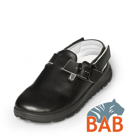 Abeba ACTIVE 87209 Berufsclog mit feststehenden Fersenriemen schwarz