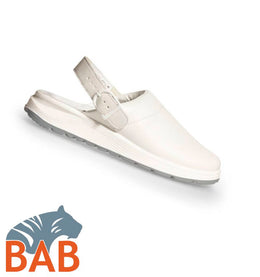 Abeba ACTIVE 877021 Berufsschuhe Pantolette Microfaser weiss