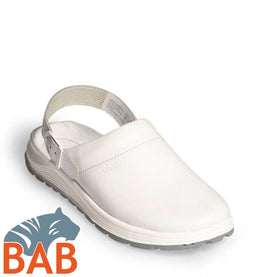 Abeba ACTIVE 877021 Berufsschuhe Pantolette Microfaser weiss