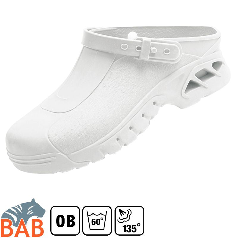 Abeba autoklavierbar 9600 Berufsschuhe Clog ,waschbar weiss