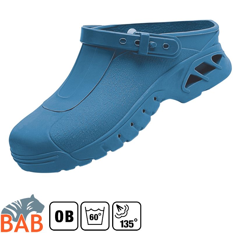 Abeba autoklavierbar  9610 Berufsschuhe Clog waschbar blau