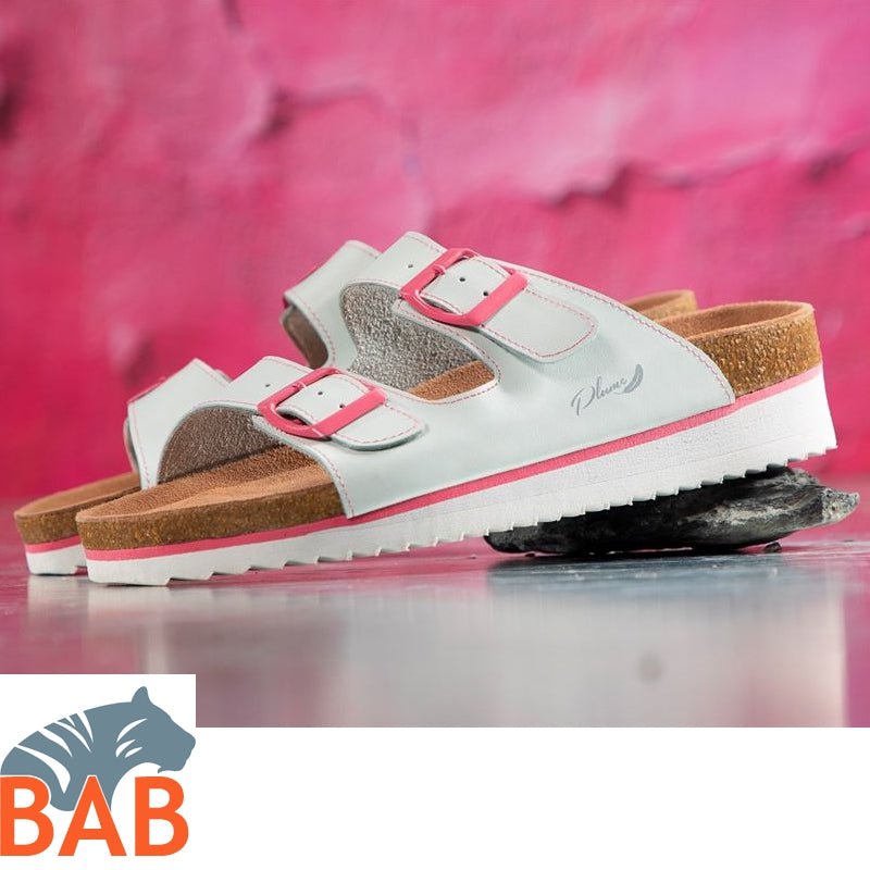 AR-G3301 Juno White  Damenpantolette mit Korkfussbett