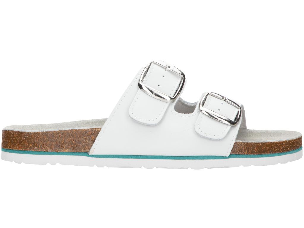 AR-G3105 Mars Weiss Pantolette mit Korkfussbett