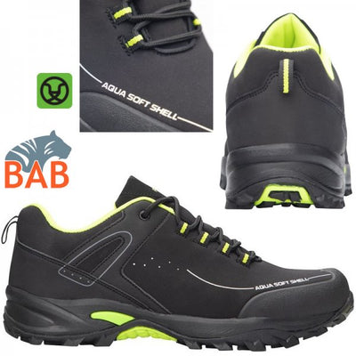 AR-G3297  Gross Low Softshell-Halbschuh in Schwarz mit Reflexelementen