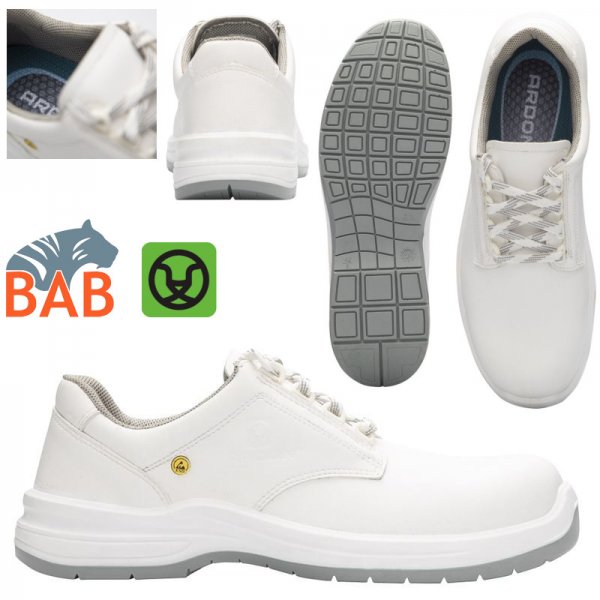 AR-SOPO-G3311 Arlow White S2 ESD Sicherheitshalbschuh Gr. 48