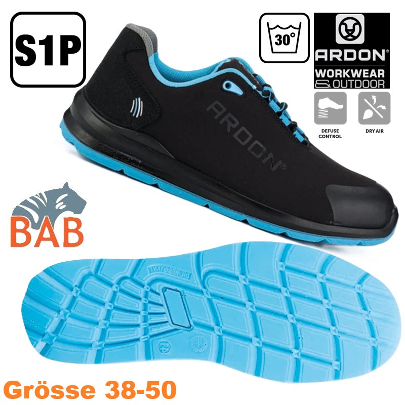 AR-G3366 ARDON®SOFTEX S1P blue Softshell Sicherheitshalbschuh Gr. 38-50