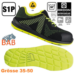 AR-G3368 ARDON®FLYTEX S1P neon ESD Sicherheitshalbschuh Gr. 35-50