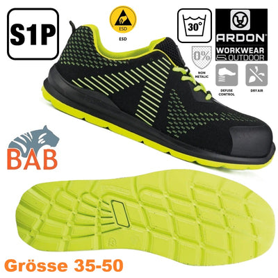 AR-G3368 ARDON®FLYTEX S1P neon ESD Sicherheitshalbschuh Gr. 35-50