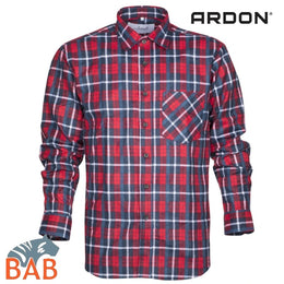 Ardon H20086 H13086 Flanellhemd ARDON®JONAH rot und blau