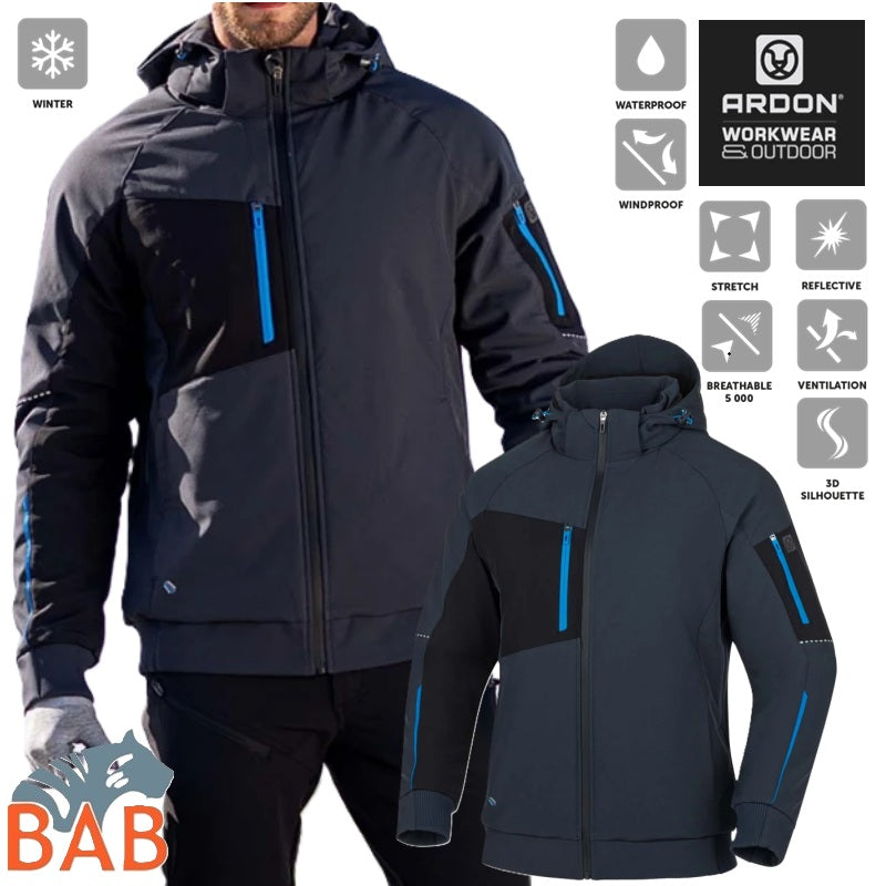 Ardon H2370 Winter-Softshelljacke ARDON®CITYCONIC® dunkelgrau