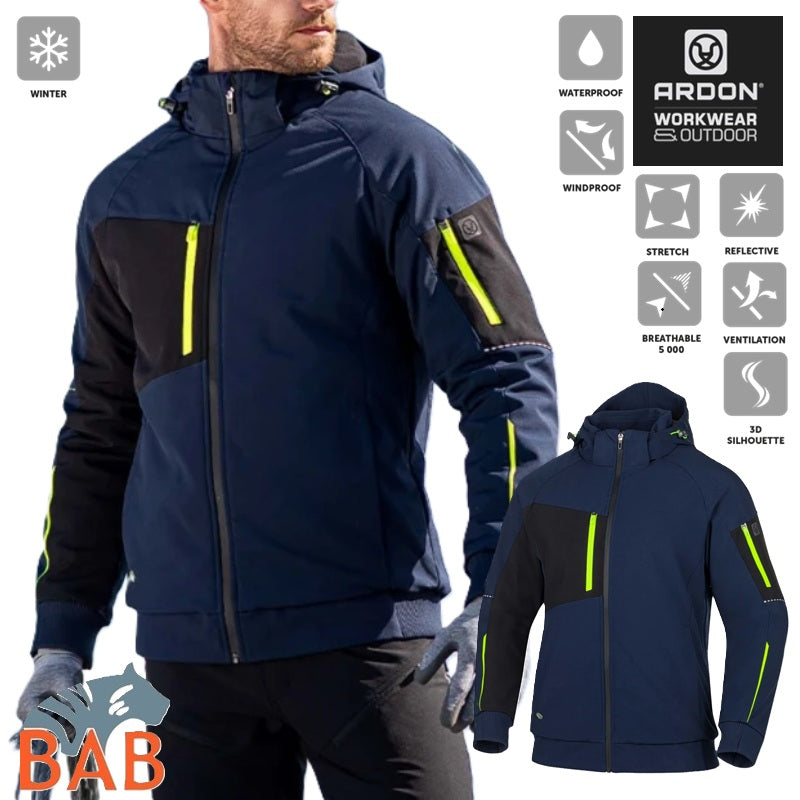 Ardon H2371 Winter-Softshelljacke ARDON®CITYCONIC® dunkelblau