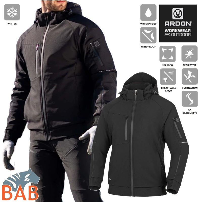 Ardon H2372 Winter-Softshelljacke ARDON®CITYCONIC® schwarz