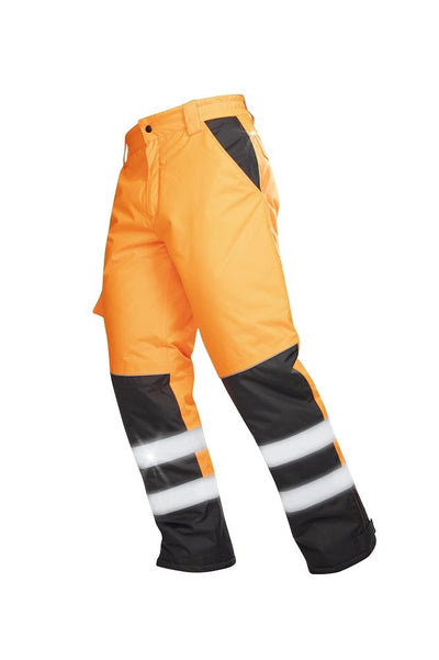 Ardon H8941  Winterwarnschutz Hose  warnorange-schwarz