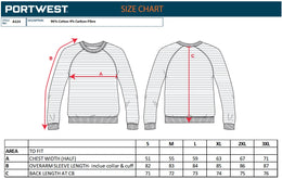 PW-AS24 Antistatisches ESD Sweatshirt marine