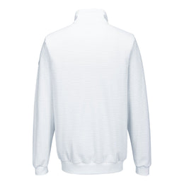 PW-AS25 Antistatisches ESD-Sweatshirt mit Reißverschluss