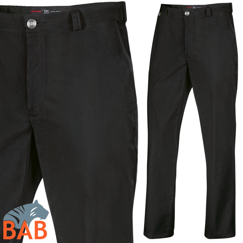 BP-SOPO-1368 Service Hose in Stretch auch für Bäcker  in schwarz-Herrengrößen Gr. 44, 98