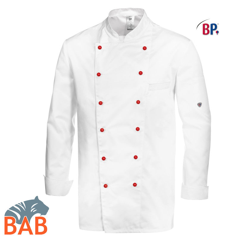 BP-SOPO-1503 Kochjacke weiss Herrengröße Gr. 50