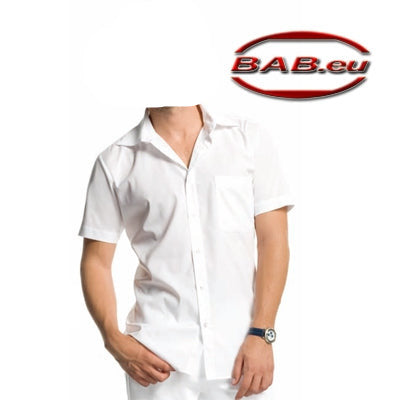 BP-SOPO-1526 Herren Hemd 1/2 Arm in weiss, braun und schwarz