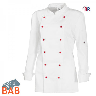 BP-SOPO-1542  Damen Kochjacke weiss Gr. 50