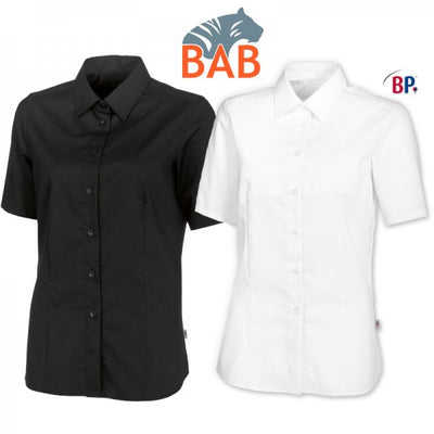 BP-SOPO 1562 Damenbluse weiß in Stretch-Damengröße Gr. 44
