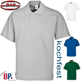 BP-SOPO-1625 Poloshirt unisex, Druckknopfleiste, 1/2 Arm, weiss Gr. 6XL