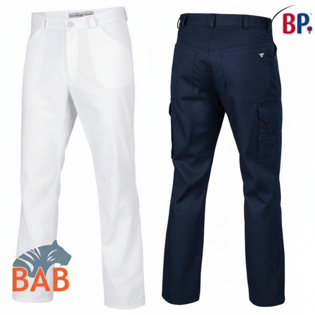 BP-SOPO-1651 686 Berufshose in Jeansform unisex Stretch blau