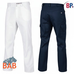 BP-SOPO-1651 686 Berufshose in Jeansform unisex Stretch blau