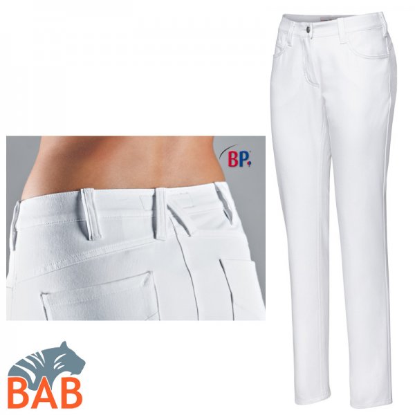 BP-SOPO-1755 Röhre für Damen in schlanker Silhouette weiss, Jeansgößen Gr.  32/30 und 28/32