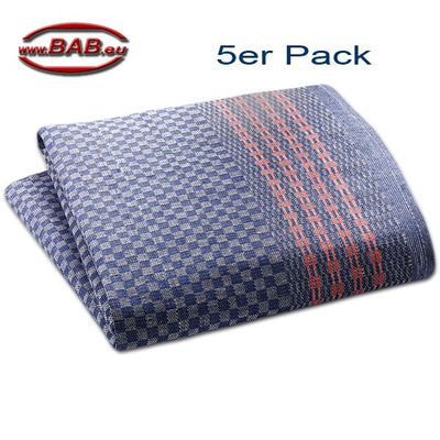 E-152-27 Touchon Grubentuch in blau-rot 5-er Pack 50 x 100