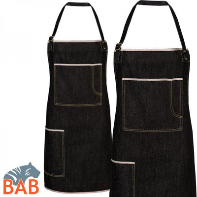 E-185 07 Strong Collection Latzschürze im Jeanslook