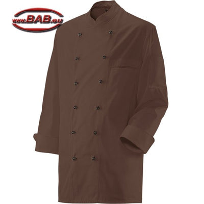 E-200-20 Pflegeleichte Kochjacke für Damen und Herren in toffee