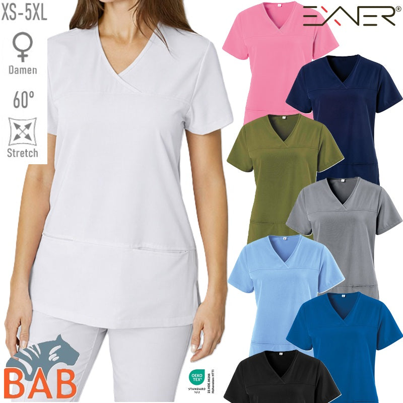 E-280-89 Damen Schlupfkasack mit Stretch Anteil, Slim Fit