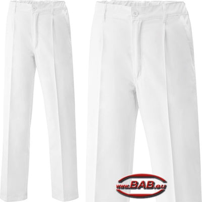 E-300-20 Herrenhose mit Dehnzone im Bund, Weiß