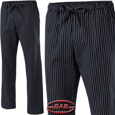 E-310-11 Schlupfhose mit Bindeband, Nadelstreifen